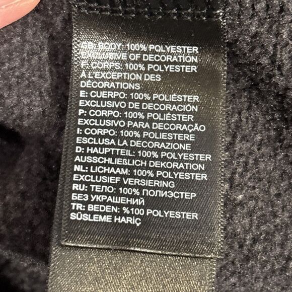 The North Face Men's Textured Cap Rock Fleece 1/4 Zip Pullover Black Medium - Picture 14 of 15